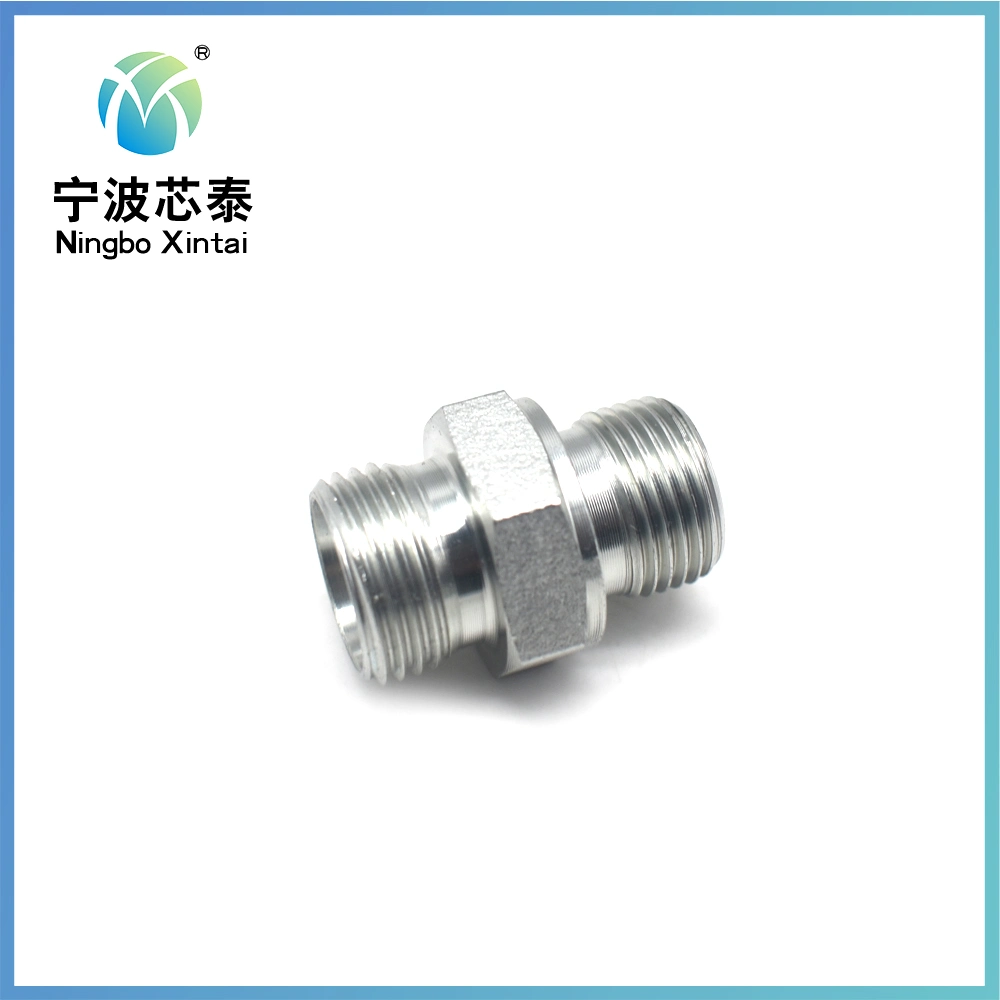 90 Degree Elow Straight Round Hex 3/8&quot; Bsp NPT Male Thread Jic Carbon Steel Galvanized Hose Fitting NPT Metric Female Connector Adapter Custom