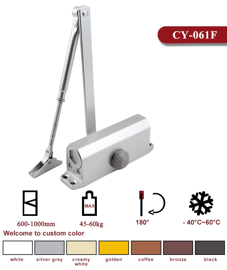 Hydraulic Medium Door Accessories; Adjustable Medium Door Closer