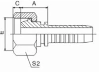 Metric Female Multiseal Female Hydraulic Hose Fittings