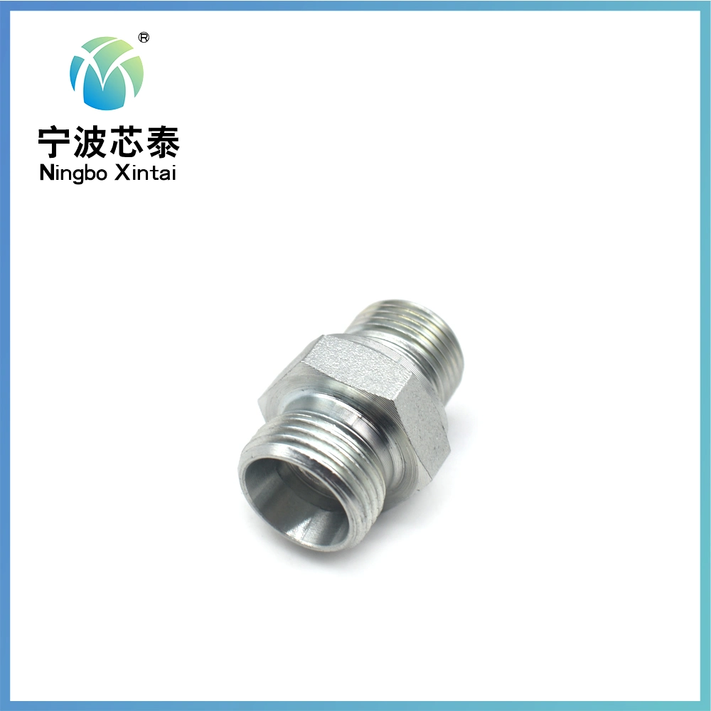 90 Degree Elow Straight Round Hex 3/8&quot; Bsp NPT Male Thread Jic Carbon Steel Galvanized Hose Fitting NPT Metric Female Connector Adapter Custom