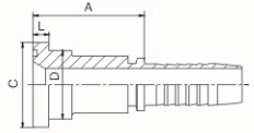 SAE Hydraulic Hose Flange 3000psi ISO 12151-3-SAE J516