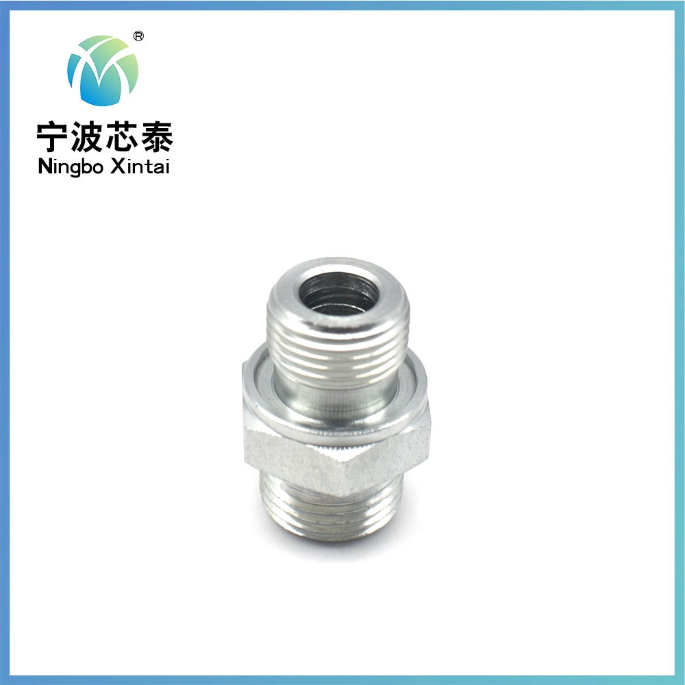 90 Degree Elow Straight Round Hex 3/8&quot; Bsp NPT Male Thread Jic Carbon Steel Galvanized Hose Fitting NPT Metric Female Connector Adapter Custom