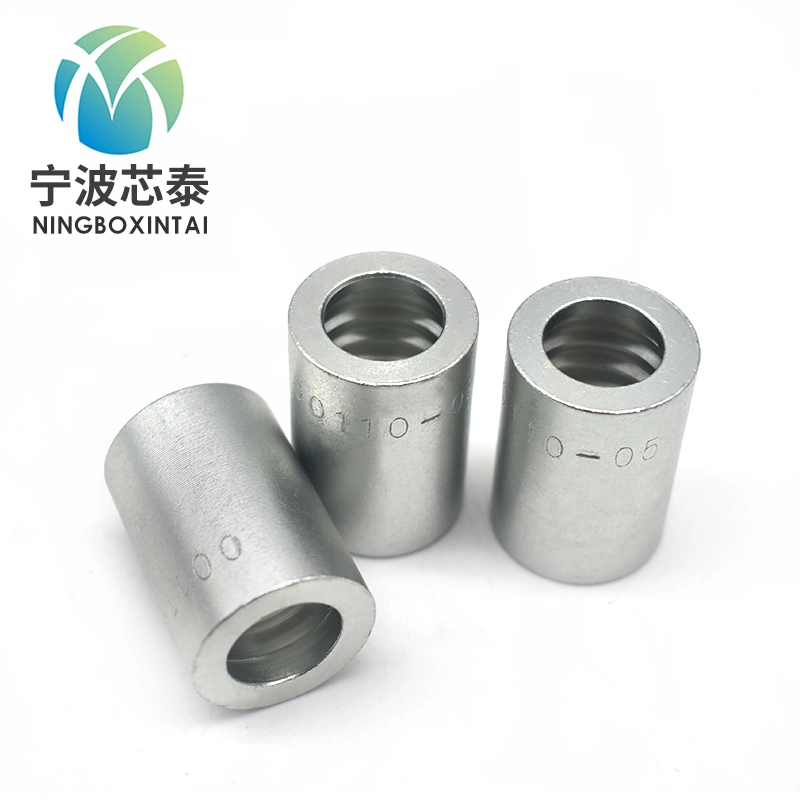 Carbon Steel Swaged Hydraulic Hose Ferrule Standard Ferrule 00110-06 Kobelco Hydraulic Hose Fittingkobelco Hydraulic Fittinght Hydraulics